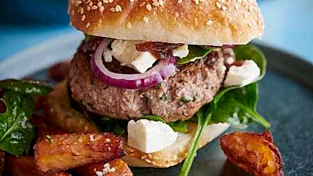 Greek Minted Lamb Burger